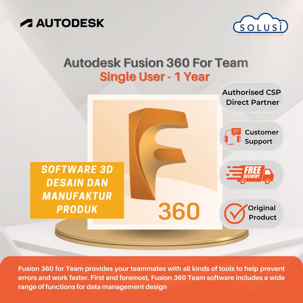 Solusi Online Autodesk Fusion 360 Team 2