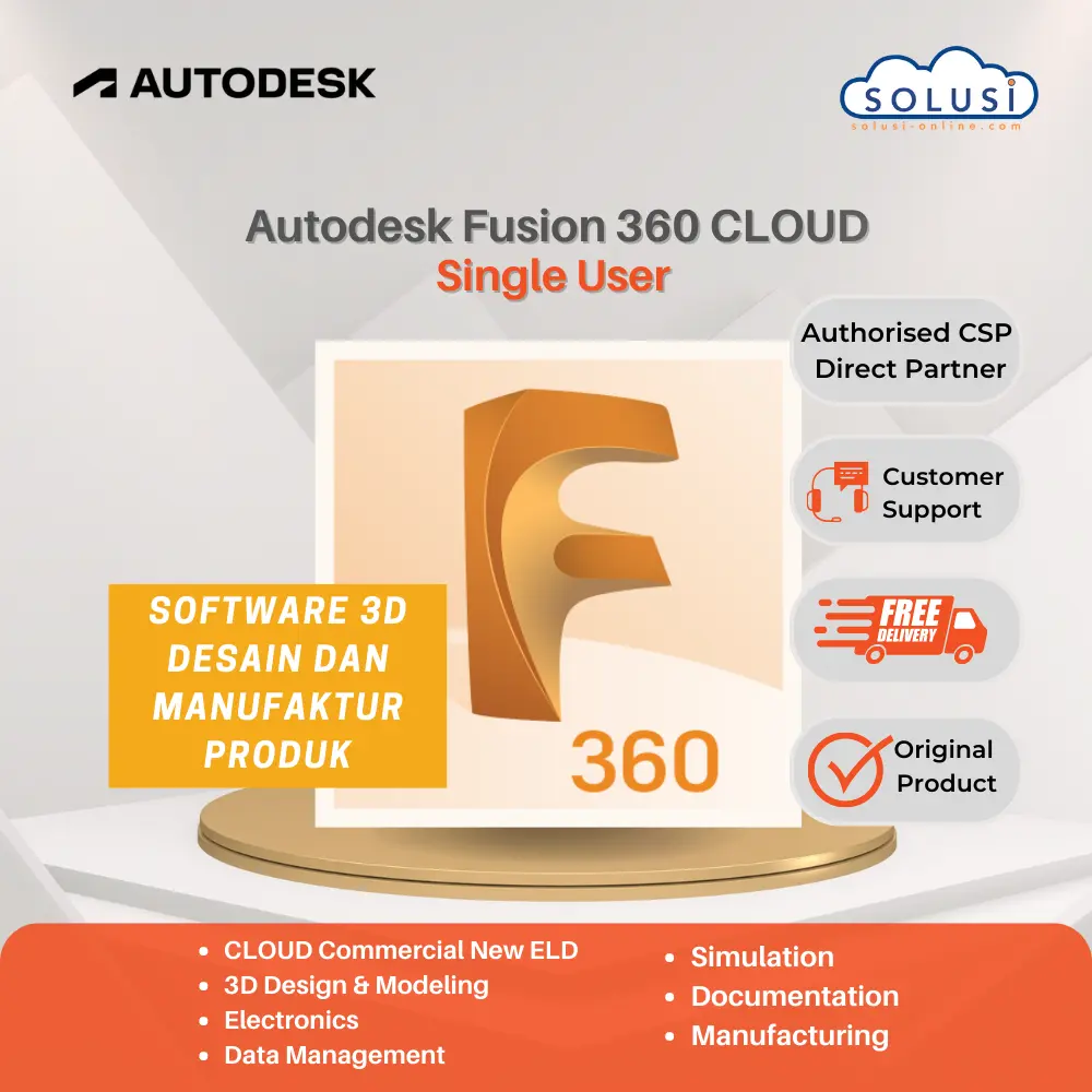 Solusi Online Autodesk Fusion 360 Team 3